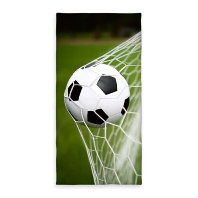 Abbildung von Herding Fußball Badetuch, Young Collection, 75 x 150 cm, Baumwolle, Mehrfarbig