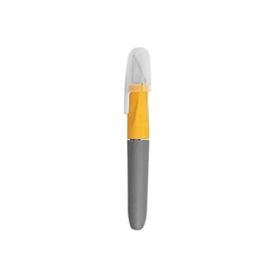Abbildung von Westcott E 30403 00 Titanium Skalpell Softgrip Griff mit Schutzkappe, grau/gelb