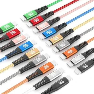 Abbildung von JAMEGA USB Typ C Kabel Schwarz 0,5m Lade &amp; Datenkabel Fast Charge Snyc Stecker auf kompatibel mit iPhone 15 Pro Max iPad Air Samsung Macbook Tablets Huawei uvm.