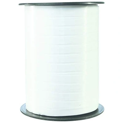 Abbildung von Clairefontaine 601701C Spule Geschenkband glatt (500 m x 7 mm, ideal für Bastelprojekte und Geschenke) 1 Stück weiß