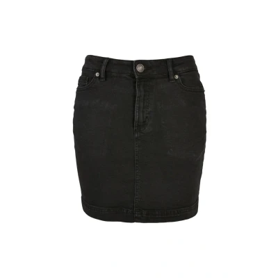 Abbildung von Urban Classics Stretch Alinienrock, Damen, Größe: 26, Black washed