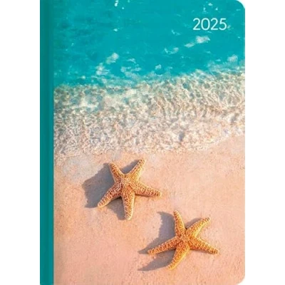 Abbildung von Alpha Edition Ladytimer Beach 2025 Taschenkalender, 10,7x15,2cm, Kalender mit 192 Seiten, Notizmöglichkeiten nach jedem Tag, Zeitplaner, Mondphasen und internationales Kalendarium