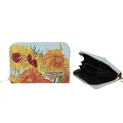 Abbildung von CARMANI Kleine Damen Geldbörse mit Vincent Van Gogh &quot;Sonnenblumen&quot;