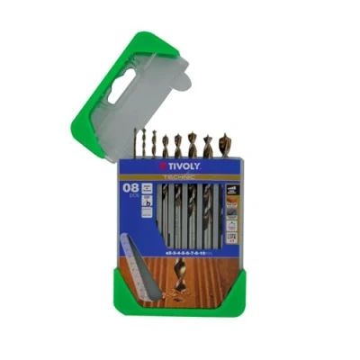 Abbildung von Tivoly 10864070001 Technic Holzbohrern Set, 8pcs Ø2, 3, 4, 5, 6, 7, 8, 10mm