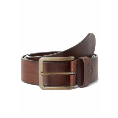 Abbildung von Wrangler Herren Struktureret bælte brunt Belt, Brown, 100 EU