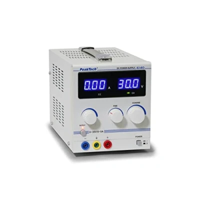 Abbildung von PeakTech Digtial Labornetzteil Labornetzgerät 0 30V / 5A DC, stabilisiert, linear regelbar, 1 Stück, P 6140