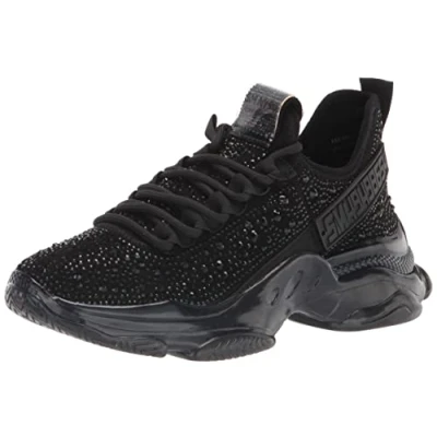 Abbildung von Steve Madden Damen Maxima Sneaker, Schwarz, 37 EU