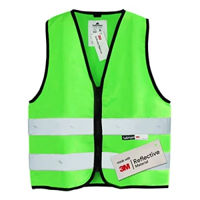 Abbildung von Salzmann 3M Warnweste für Kinder mit Reißverschluss Hergestellt Reflektierendem Material,Orange,S