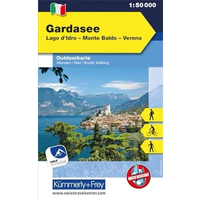 Abbildung von Kümmerly+Frey Outdoorkarte Gardasee 1:50.000: Mit Lago d&#039;Idro, Monte Baldo und Verona. Touren für Wanderer, Biker mehr! Wetterfest leicht ... International, Band 7)