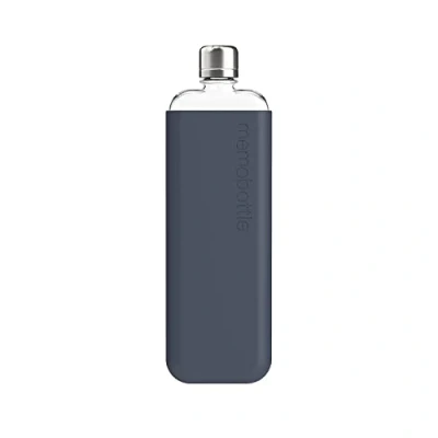 Abbildung von memobottle Schlanke Silikonhülle, Mitternachtsblau (Nur Hülle)