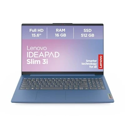 Abbildung von Lenovo IdeaPad Slim 3 Laptop 15.6&quot; Full HD Display Intel Core i5 13420H 16GB RAM 512GB SSD Grafik Windows 11 Home QWERTZ blau Monate Premium Care