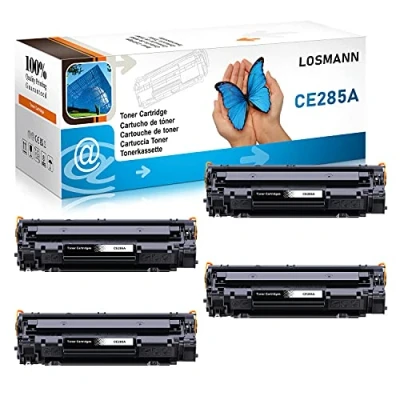 Abbildung von LOSMANN 4x Schwarz Toner Kompatible für HP 85A CE285A Laserjet Pro P1005 P1006 P1102W P1102 M1132MFP M1217NFW M1212NF M1213NF M1132 P1100 M1136 M1210 M1212 M1130 M1134