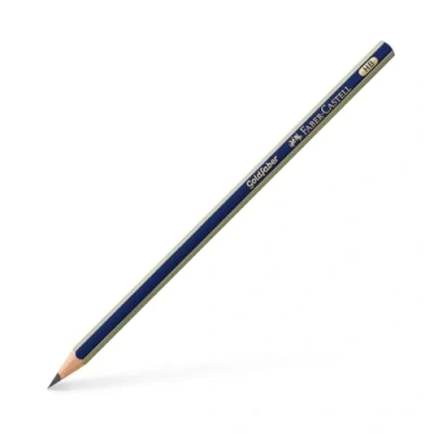 Abbildung von Faber Castell Gold 1221 HB Bleistift, 12 Stück, schwarz