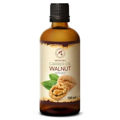 Abbildung von Walnussöl 100ml Juglans Regia Kaltgepresst Raffiniert Rein und Natürlich Trägeröl Walnuss Öl für Haut Körperpflege Schönheit Haarpflege Nagelpflege Haaröl Trockenes Haar