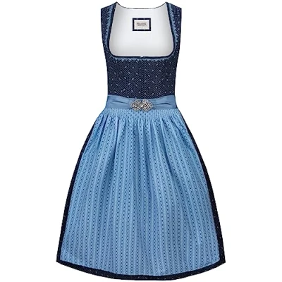 Abbildung von Stockerpoint Damen Dunja Midi Dirndl, blau, 32