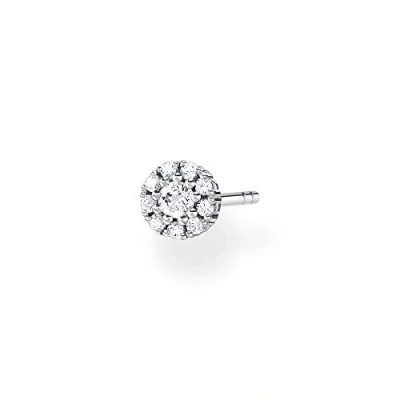 Abbildung von THOMAS SABO Single Ohrstecker »weiße Steine silber, H2141 051 14«, mit Zirkonia (synth.)