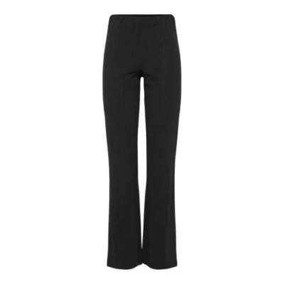 Abbildung von pieces Bootcuthose »PCPAIGE HW FLARED PANTS BC«, mit Glitzer Effekt