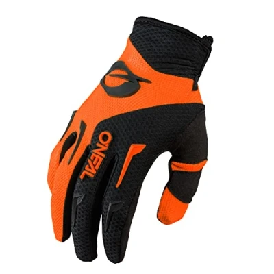 Abbildung von O&#039;NEAL Fahrrad &amp; Motocross Handschuhe MX MTB DH FR Downhill Freeride Langlebige, Flexible Materialien, belüftete Handinnenfäche Element Glove Herren Schwarz Neon Orange Größe S