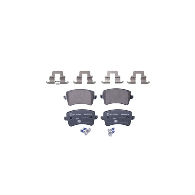 Abbildung von HELLA 8DB 355 025 391 Bremsbelagsatz nicht für Verschleißwarnanzeiger vorbereitet mit Bremssattelschrauben Zubehör AUDI: A4 B8 Avant, Q5