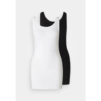 Abbildung von ONLY Onllive LOVE NEW LONG 2PACK NOOS Top, Damen, Größe: Large, Black/white