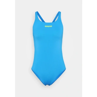 Abbildung von Arena Womens TEAM Swimsuit PRO Solid Badeanzug, Damen, Größe: 38, Blue river/artic lime