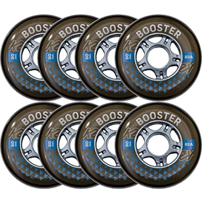 Abbildung von K2 Skates Unisex Erwachsene Rollen mit Kugellager BOOSTER 80 MM 82A 8 WHEEL PACK W ILQ 7 — black 80mm 30F3009 , Stück(1er Pack)