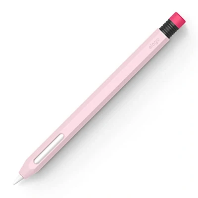 Abbildung von elago Klassische Hülle kompatibel mit Apple Pencil Pro und 2nd Generation, klassisches Design, magnetischem Laden Doppeldruck (siehe Anleitung (evtl. nicht in deutscher