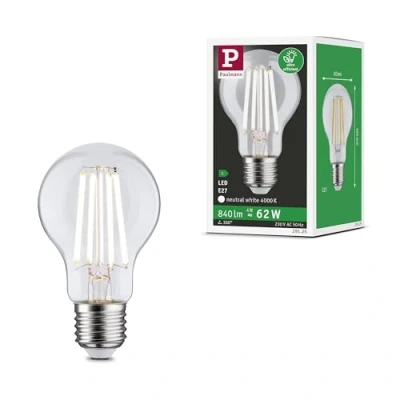 Abbildung von Paulmann 29125 Eco Line Filament 230V LED Birne E27 1er Pack 840lm 4W 4000K Klar Leuchtmittel