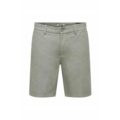 Abbildung von ONLY &amp; SONS Herren ONSMARK 0011 Cotton Linen Shorts NOOS Chinoshorts, Castor Gray, L