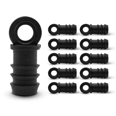 Abbildung von DOJA Barcelona Tropfschlauch Endkappen 20mm Endstopfen 10er Pack Gartenschlauch Endkappe 12 für Bewässerungssysteme Tropfbewässerungsschlauch Verbinder Garten, Camping, Landwirtschaft