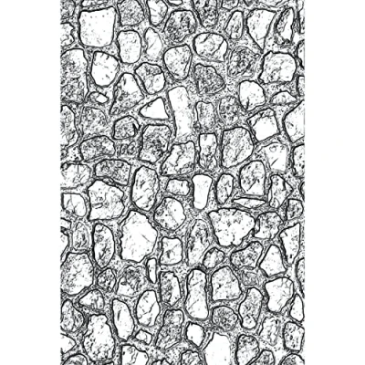 Abbildung von Sizzix Tim Holtz Prägeschablone mit 3D Texturverblassung, Mini Cobblestone von Holtz, mehrfarbig, Einheitsgröße