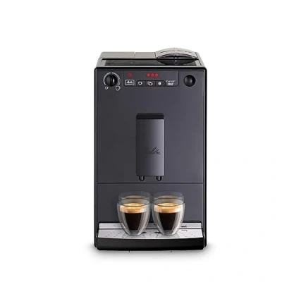 Abbildung von Melitta Kaffeevollautomat »Solo® E950 322, pure black«, aromatischer Kaffee &amp; Espresso bei nur 20 cm Breite