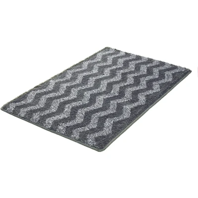 Abbildung von Kleine Wolke Badematte »»Zack«« Höhe 20 mm rutschhemmend beschichtet fußbodenheizungsgeeignet Badteppich, modernes Zickzack Design, Ton in