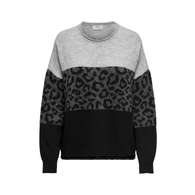 Abbildung von ONLY Onljade O NECK Strickpullover, Damen, Größe: XS, Light grey