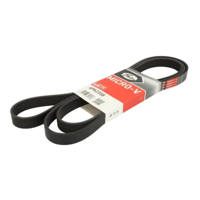 Abbildung von GATES Micro V 6PK2358 Keilrippenriemen 2358 6 Polyester, EPDM (Ethylen Propylen Dien Kautschuk) MERCEDES BENZ: E Class Saloon, C Saloon