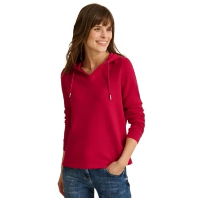 Abbildung von Cecil Softes Langarmshirt, Damen, Größe: XL, Rot