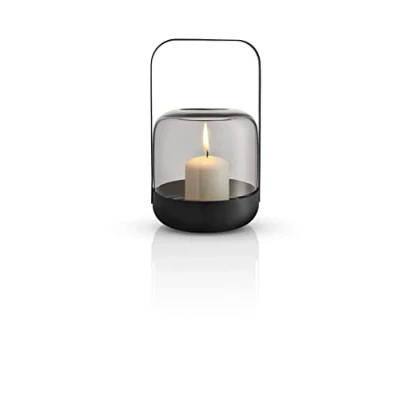 Abbildung von EVA SOLO Acorn Windlicht Elegantes und dekoratives aus mundgeblasenem Glas pulverbeschichtetem Stahl Stone