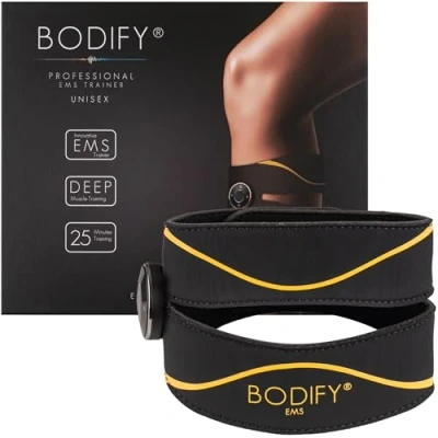 Abbildung von Bodify EMS Wadentrainer Pro Gezielte Stimulation der Waden Muskulatur! Muskelaufbau und verbesserte Stabilität Training für Männer Frauen DAS ORIGINAL