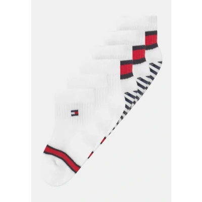 Abbildung von Tommy Hilfiger BABY FLAG 6 PACK Unisex Socken für Kinder, Größe: 15 18, White