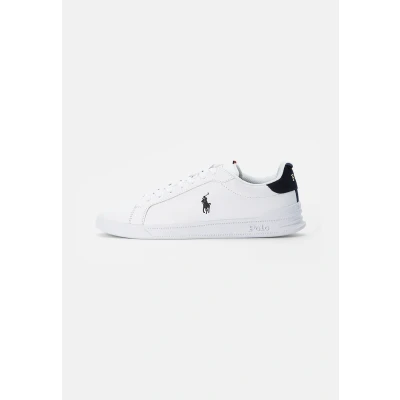 Abbildung von Polo Ralph Lauren Heritage Court II Leather Trainer Sneaker low, Größe: 42, White/navy/red Schuhe