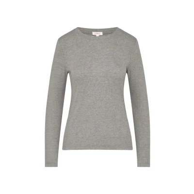 Abbildung von s.Oliver Damen 2156451 Langarmshirt aus Rippware, 9730, 46