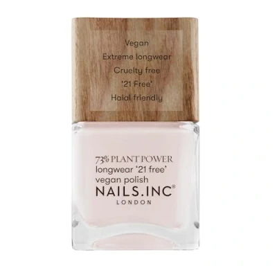 Abbildung von Nails Inc BE FEARLESS. SWITCH OFF Plant Power veganer Nagellack 73% Based, 100% Vegan &amp; Tierversuchsfrei Perfekte Maniküre, sanfter Grau Weiß Ton Für umweltbewusste Nail Art