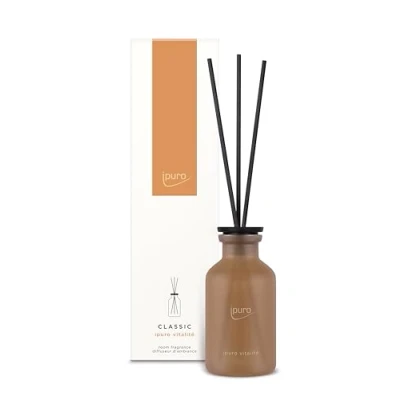 Abbildung von ipuro Classic Raumduft VITALITÉ 75ml Raumerfrischer mit Rosmarin &amp; Ingwer, Zedernholz Patchouli Duft Diffuser Stäbchen Belebender Lufterfrischer für die Wohnung