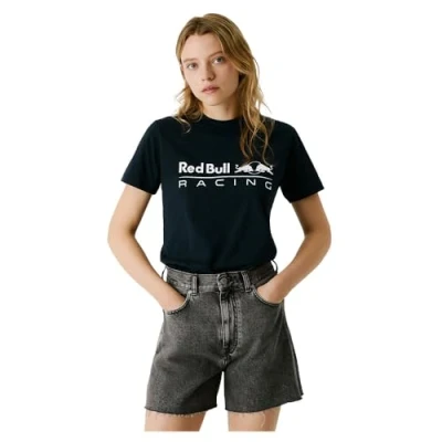 Abbildung von Red Bull Racing x Pepe Jeans Standard FIT TEE Tshirt print, Damen, Größe: Large, Dulwich blue