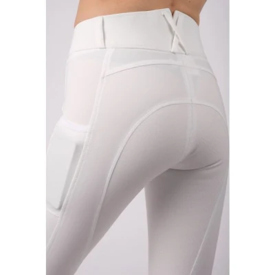 Abbildung von Montar Reithose Highwaist Thigh Pocket Full Grip Weiß 36