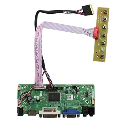 Abbildung von VSDISPLAY HD MI VGA DVI LVDs Controller Karte 40 pin für 15.6&quot; 1366x768 LP156WH2 LP156WH4 B156XW04 WLED LCD Bildschirm
