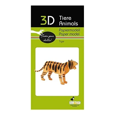 Abbildung von Fridolin 3D Papiermodell, Tiger