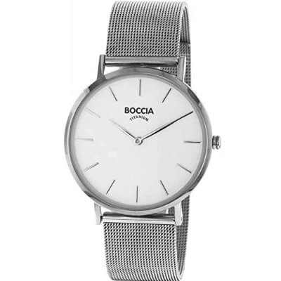 Abbildung von Boccia Damen Analog Quarz Uhr mit Edelstahl Armband 3273 09