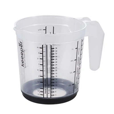 Abbildung von keeeper Messkanne mit Anti Rutsch Funktion, 1 l, Massimo, Graphit Grau