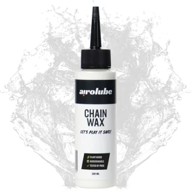 Abbildung von Airolube Kettenwachs Großartiger Schutz gegen Wasser und Schmutz Biologisch Abbaubar Nachhaltige Stabile Schmierwirkung 100ml Flasche
